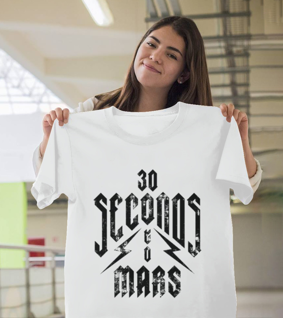30 Seconds To Mars Lightning Bolt T-Shirt