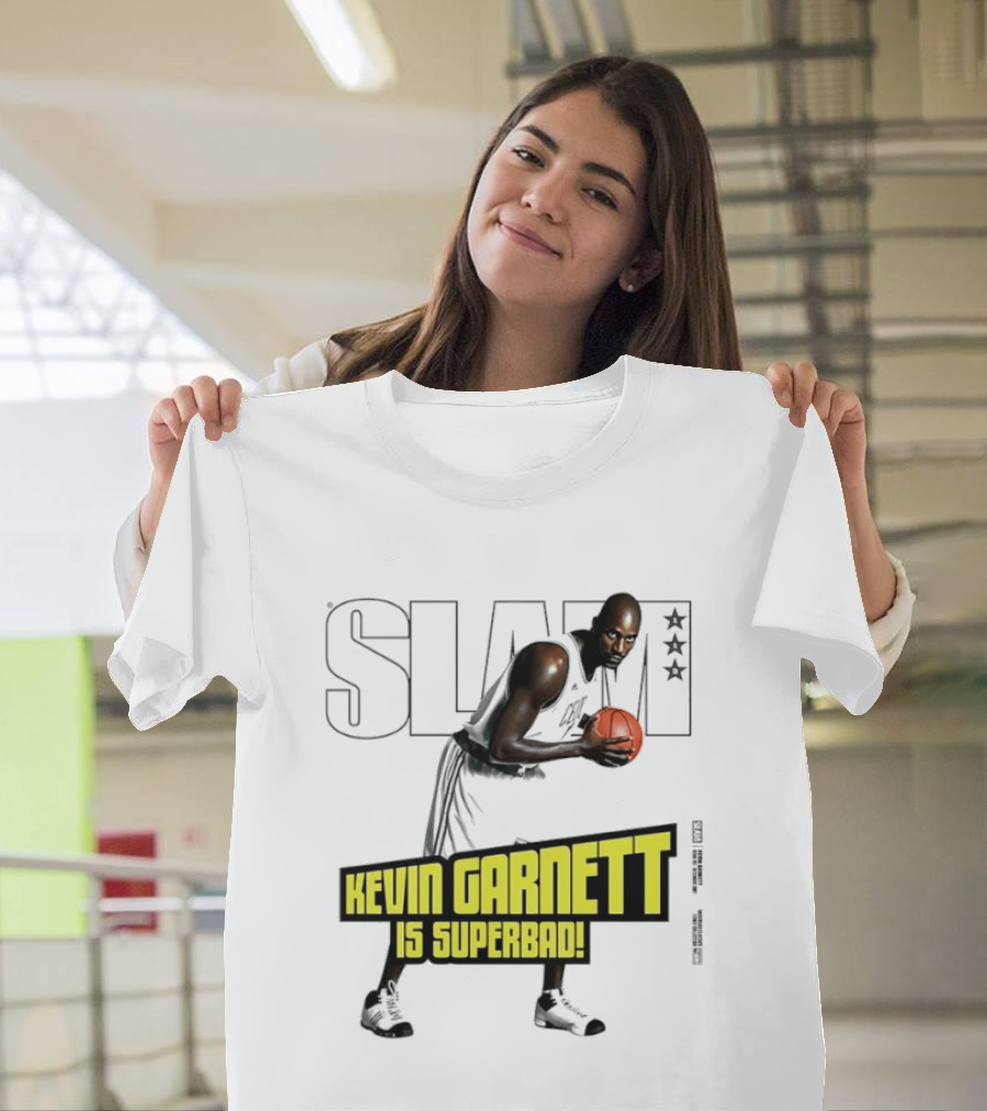 SLAM Magazine Cover Kevin Garnett Boston Celtics Is Superbad T-Shirt