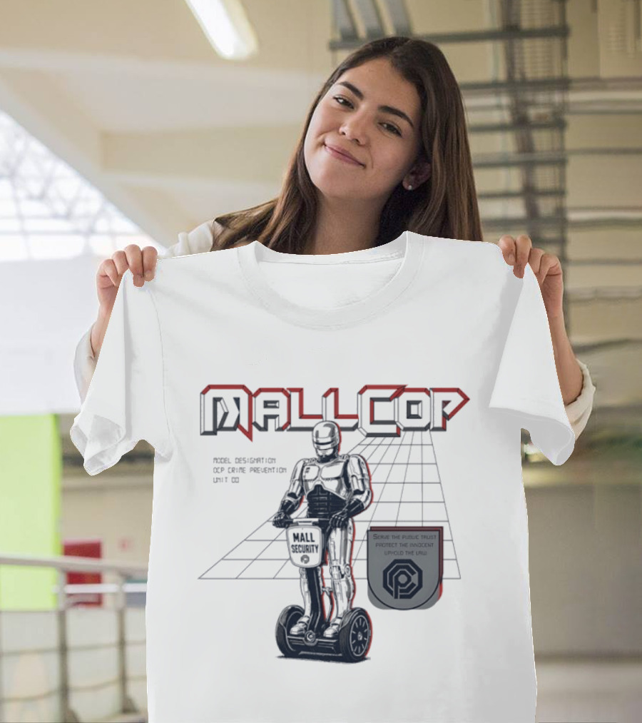 Mall Cop Model Designation OCP Crime Prevention Unit Serve The Public Trust Protect The Innocent Uphold The Law T-Shirt