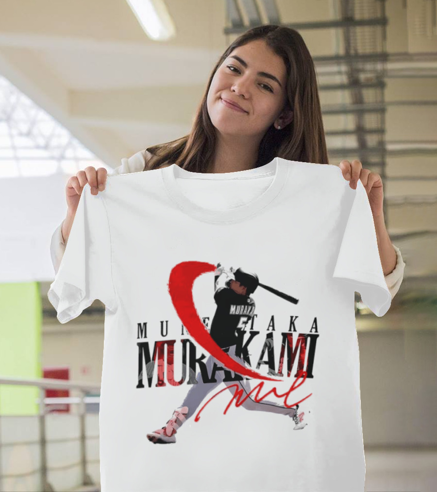 Munetaka Murakami Baseball Player Red Swing T-Shirt