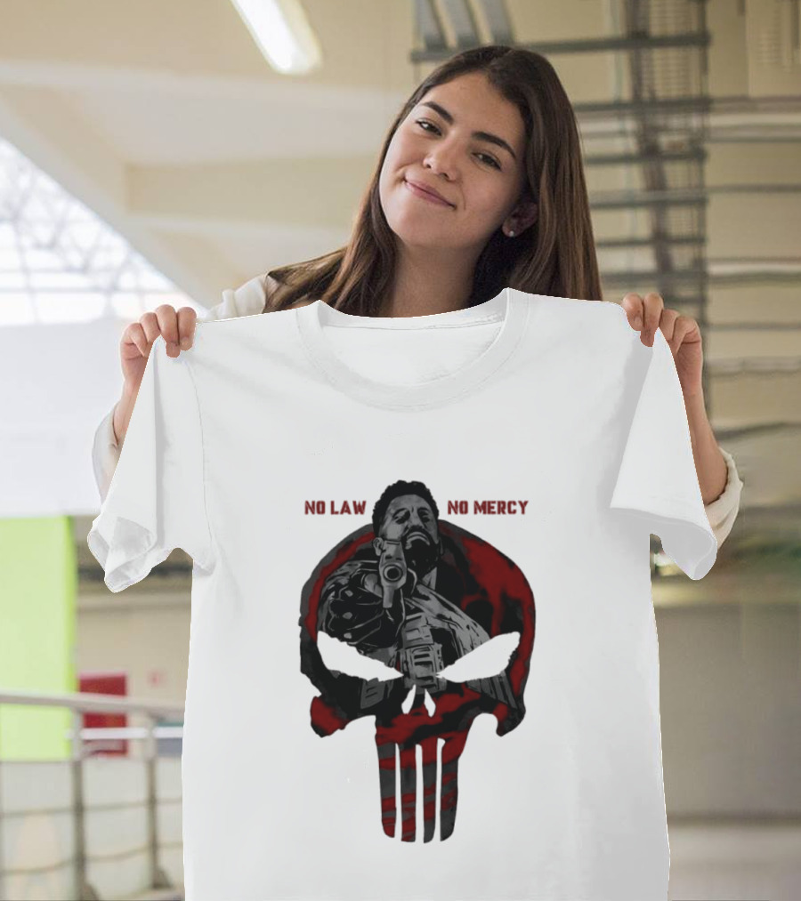 No Law No Mercy Skull Of Terror The Punisher Marvel Universal T-Shirt