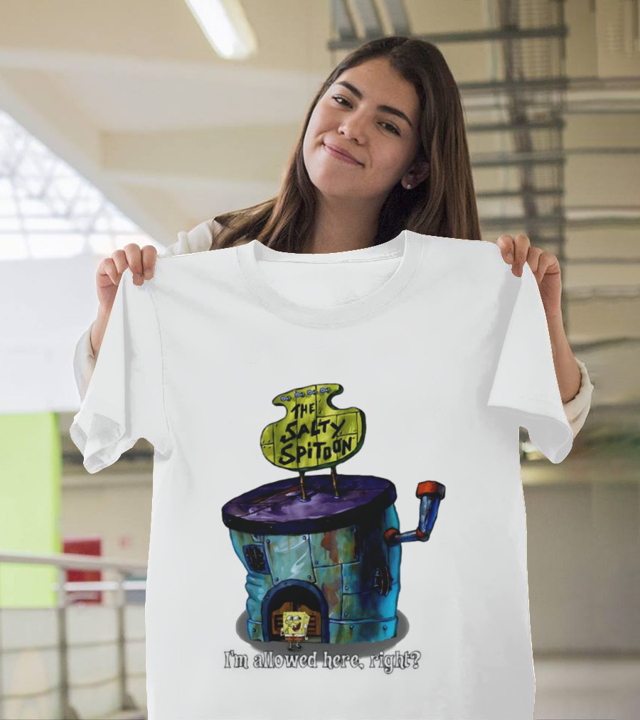 The Salty Spitoon SpongeBob SquarePants Are You Tough Enough Entrance Scene T-Shirt