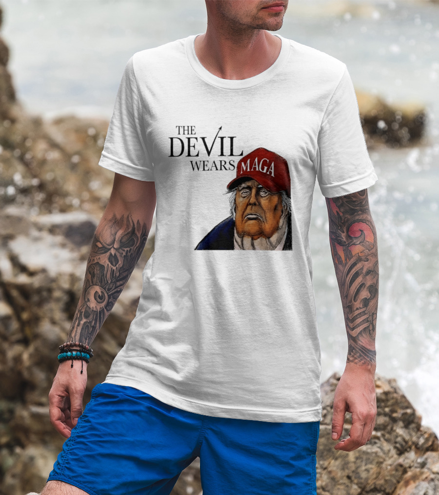 The Devil Wears MAGA Cap Trump T-Shirt
