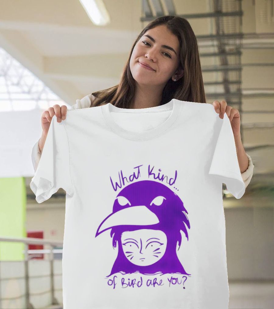 Moonrise Kingdom What Kind Of Bird Are You Purple Drawing T-Shirt