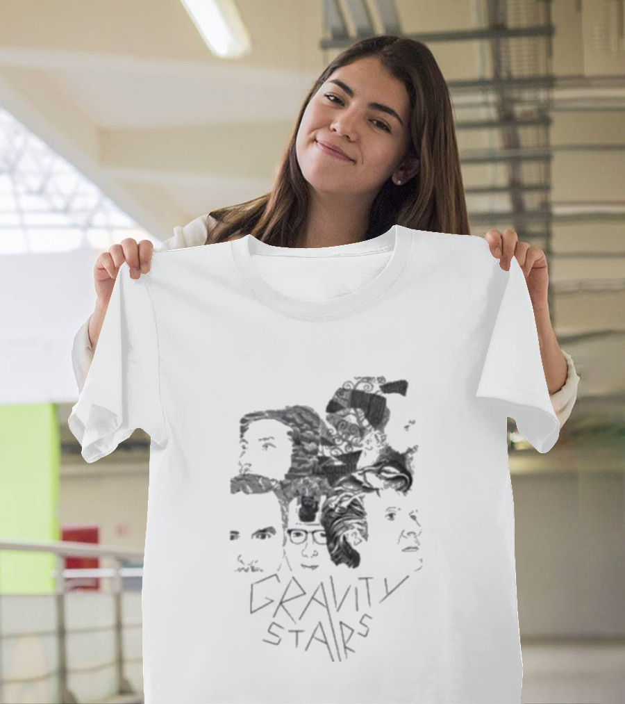 Crowded House Gravity Stairs Tour Faces Montage T-Shirt