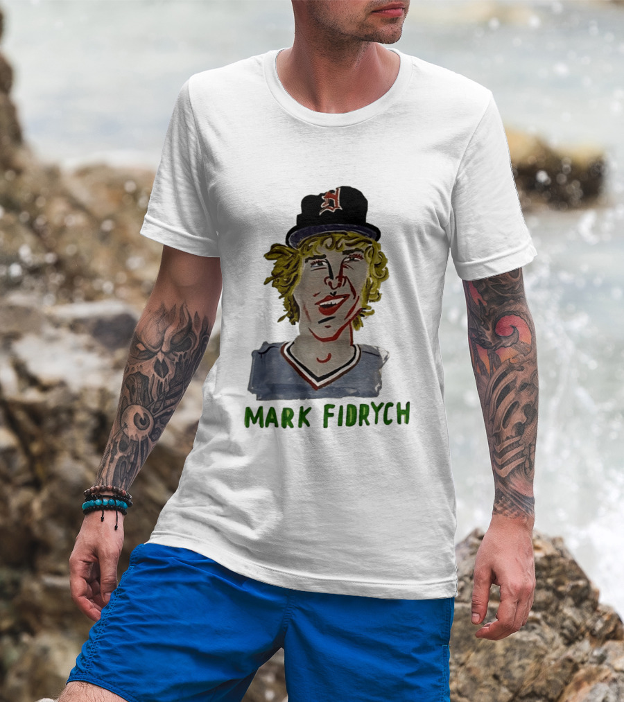 Mark Fidrych Detroit Tigers Vintage Baseball Legend T-Shirt