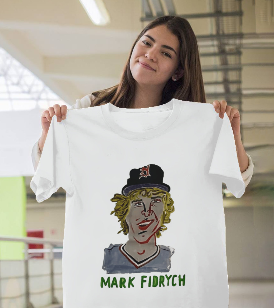 Mark Fidrych Detroit Tigers Vintage Baseball Legend T-Shirt