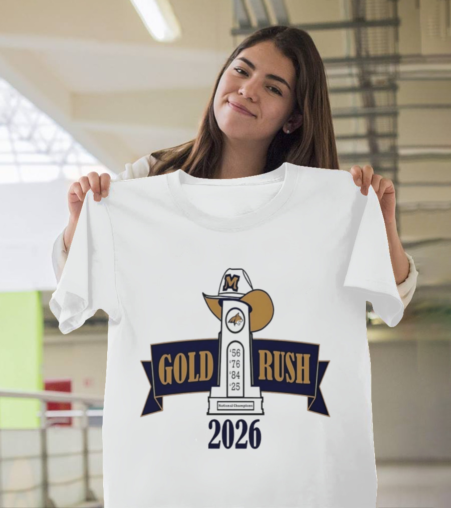 Montana State Bobcats Gold Rush 2026 Memorial Bell Cathedral T-Shirt