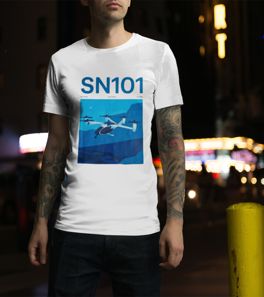 SN101 Joby Aviation First Flight Electric Air Taxi Innovation T-Shirt