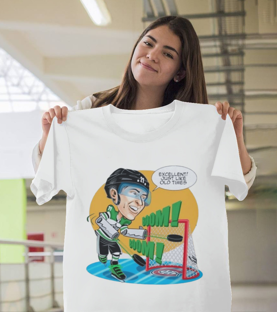 Jason Robertson Boom Excellent Just Like Old Times Hockey Goal T-Shirt