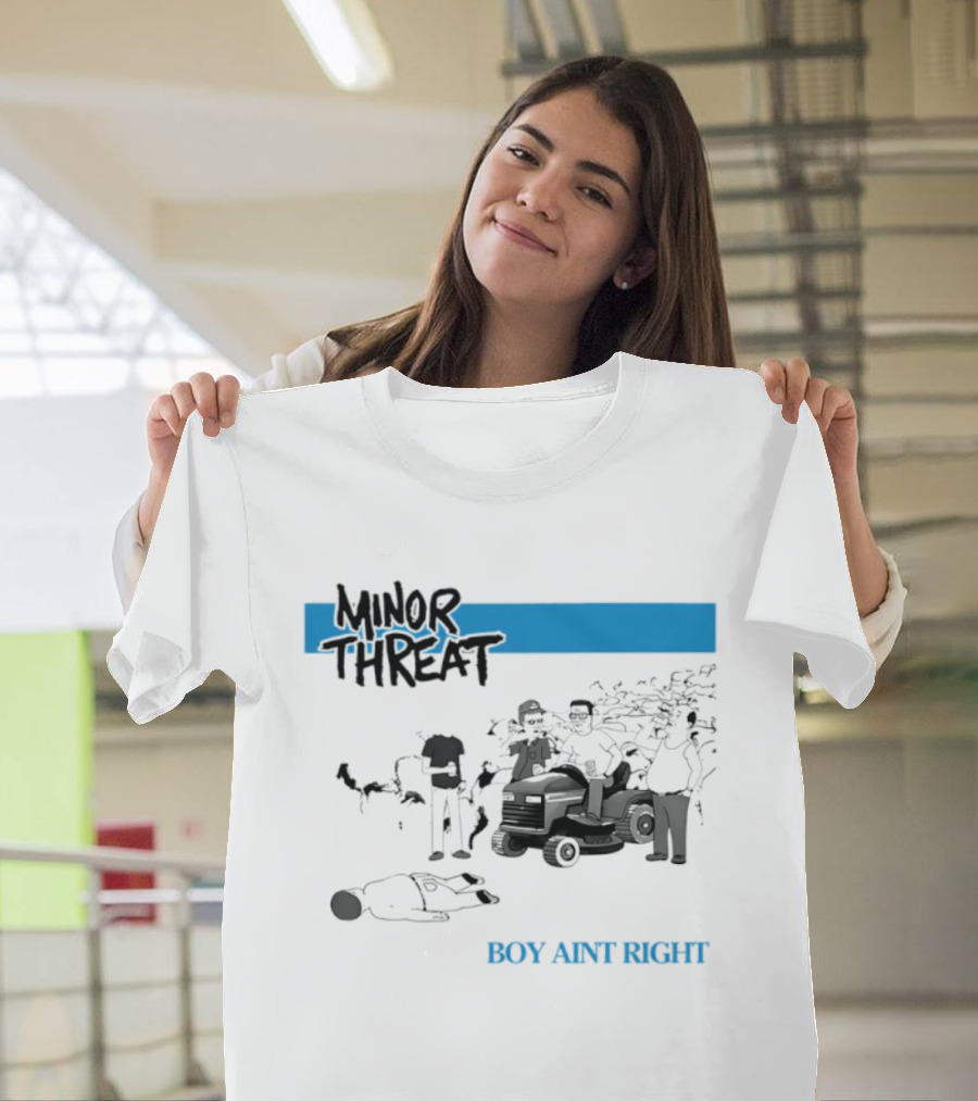 Minor Threat Boy Ain't Right Beer Mower Scene T-Shirt