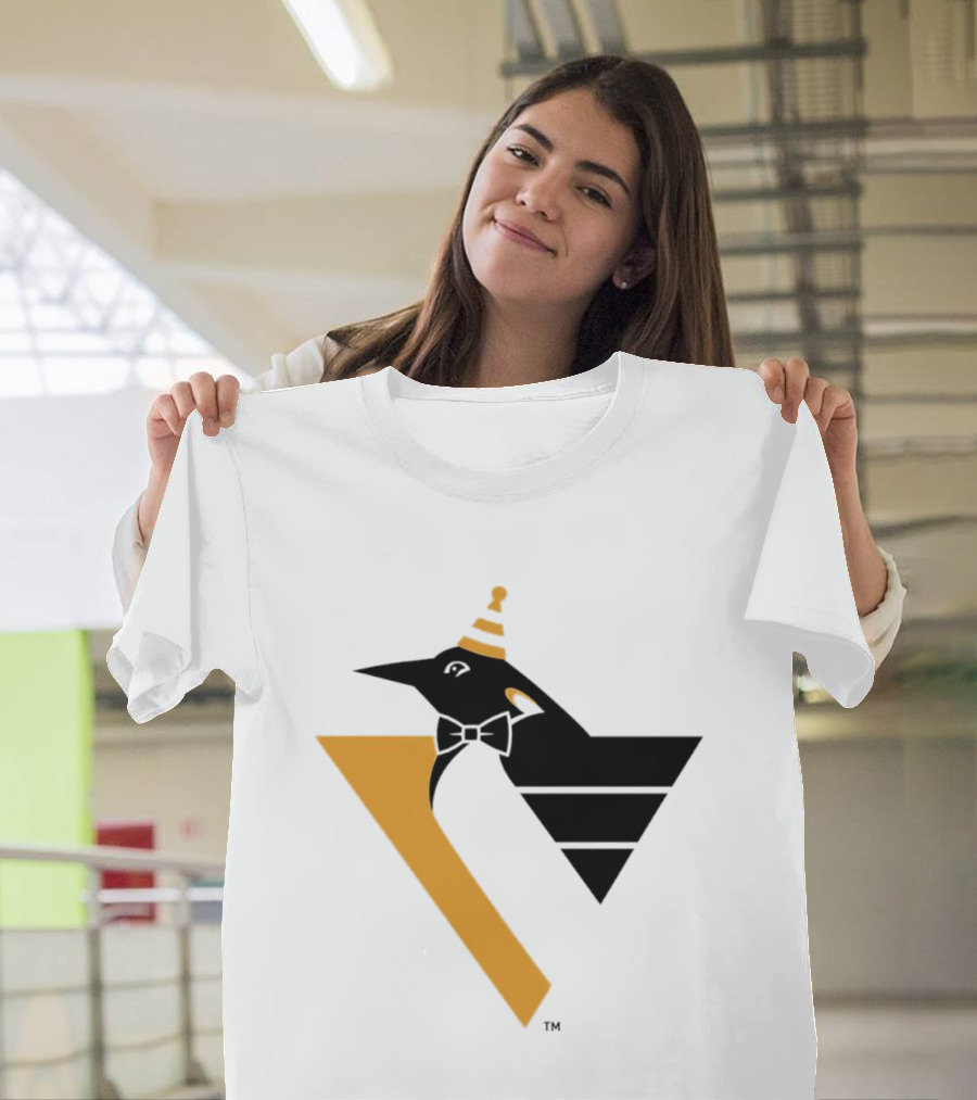 Pittsburgh Penguins Happy Birthday RoboPenguin NHL Party T-Shirt
