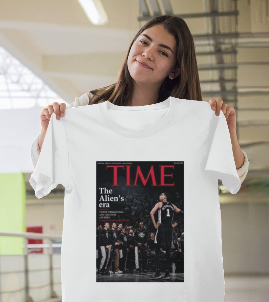 Victor Wembanyama The Alien's Era Time Spurs T-Shirt
