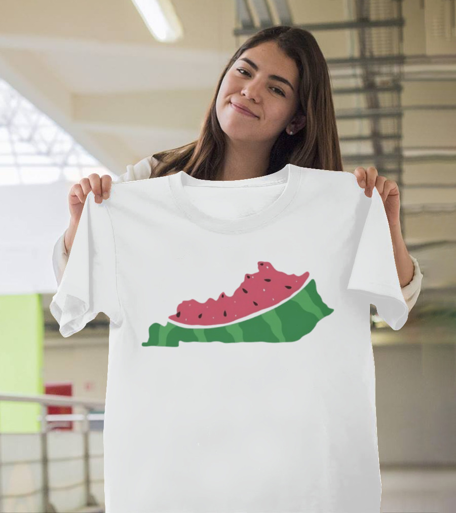 Watermelon Kentucky Shaped Slice T-Shirt