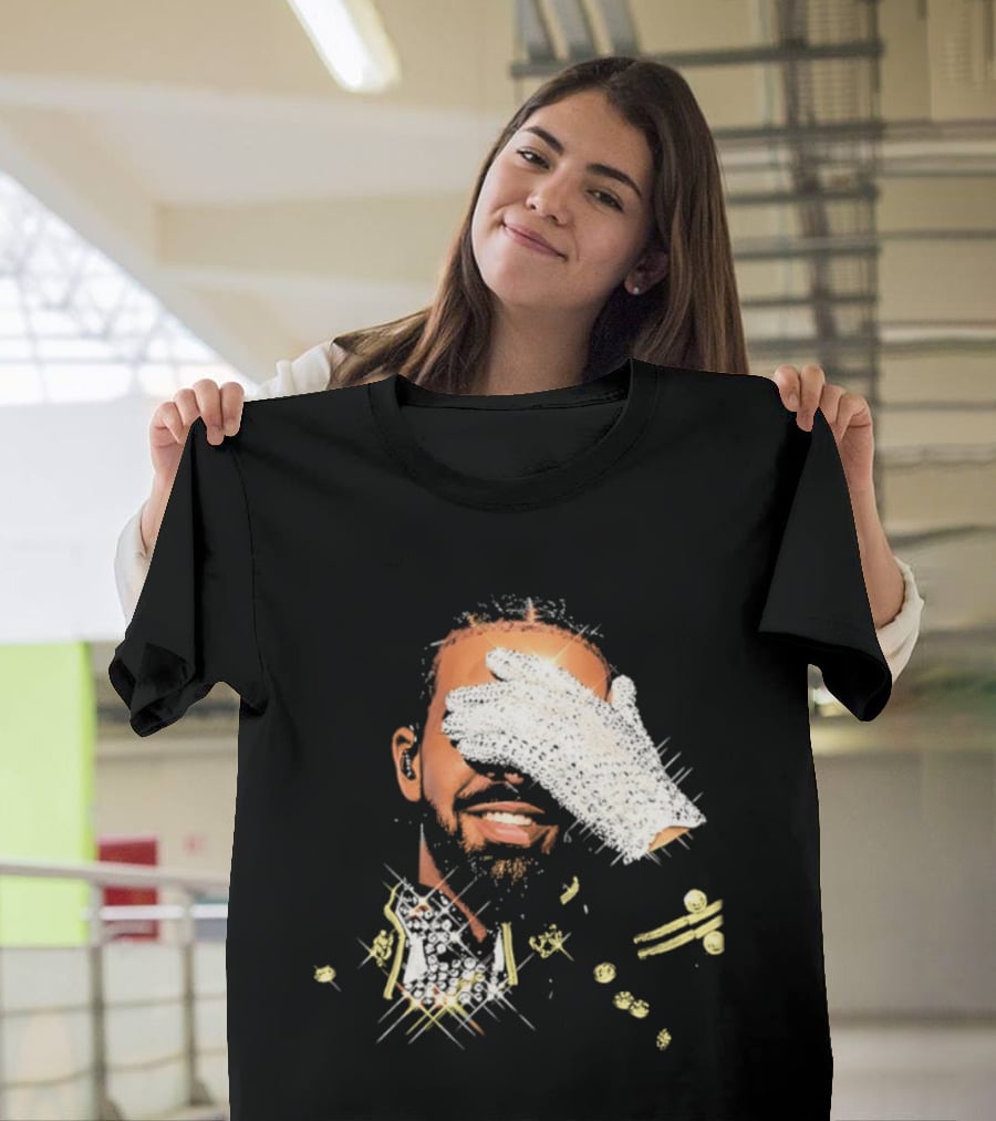 Drake Iceman Pay Tribute To Michael Jackson Glitter Glove Iconic Gesture T-Shirt