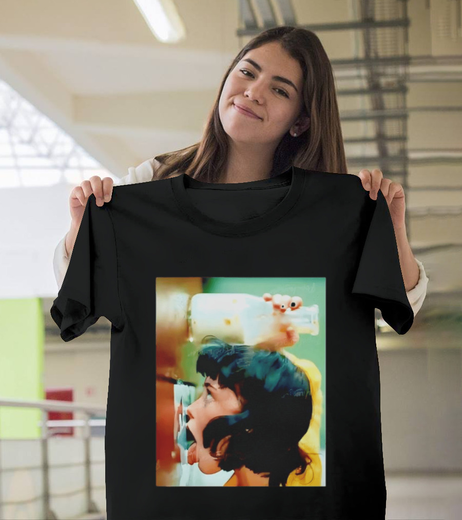 The Girl With Banging Head Licking Milk Scene T-Shirt