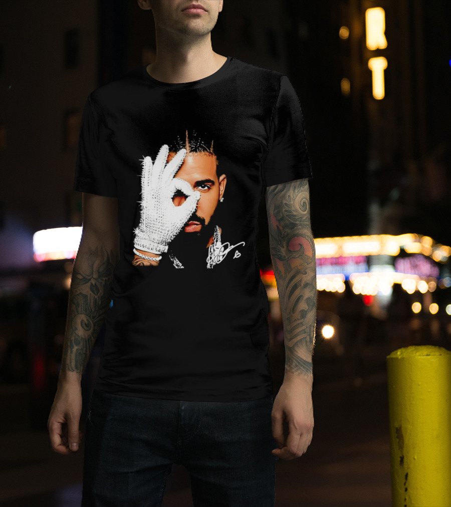 The Iceman Drake Rhinestone Glove T-Shirt