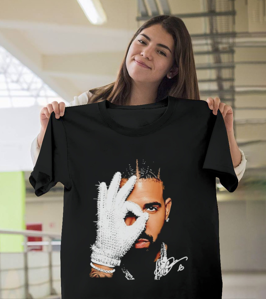 The Iceman Drake Rhinestone Glove T-Shirt