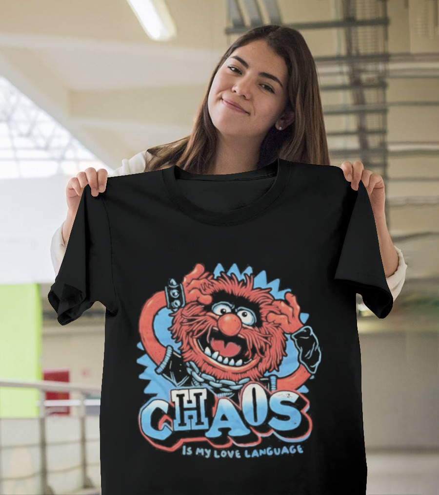 Muppets Animal Chaos Is My Love Language Drummer T-Shirt