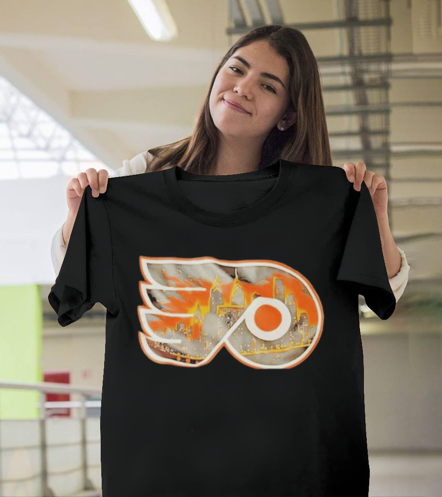 Philadelphia Flyers City Skyline NHL Hockey 2026 T-Shirt