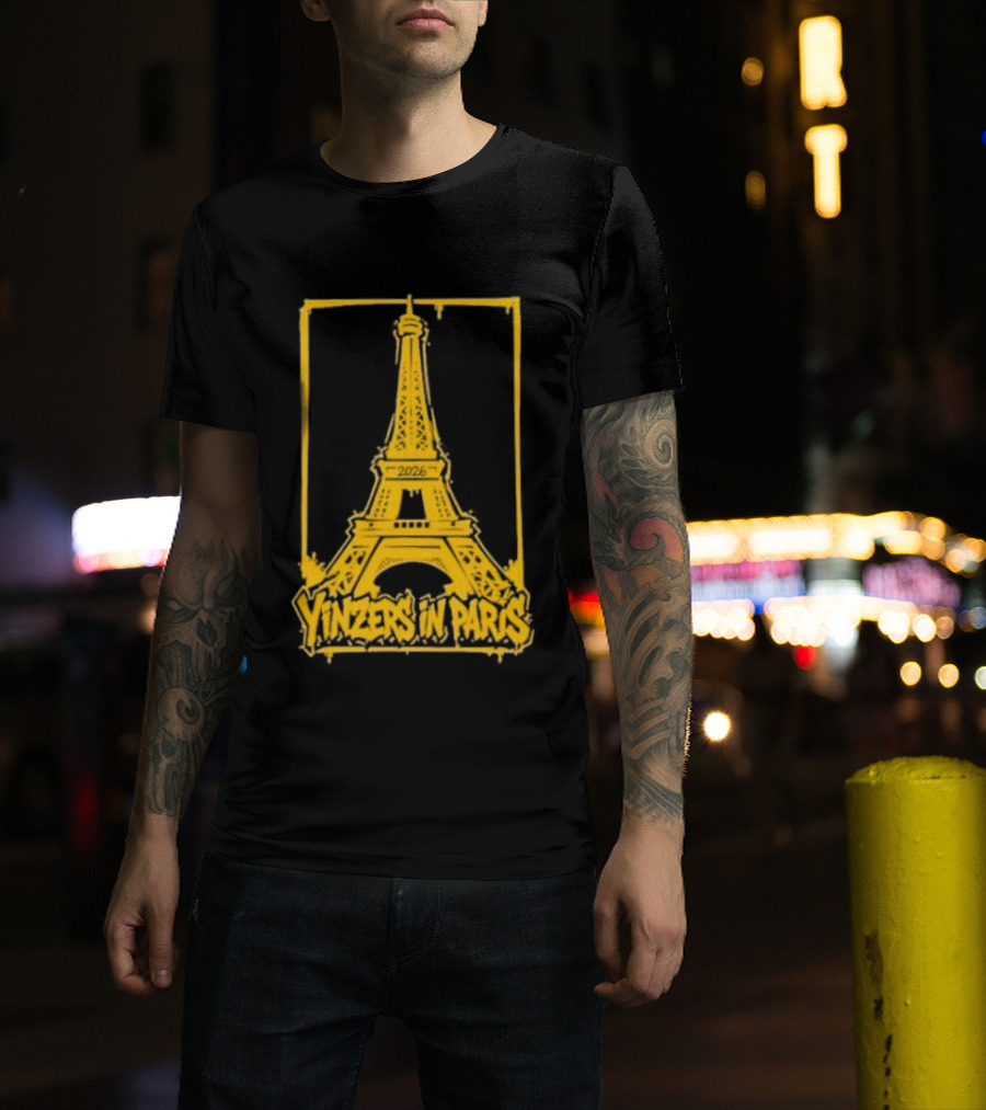 Pittsburgh Steelers Yinzers In Paris Eiffel Tower 2026 T-Shirt