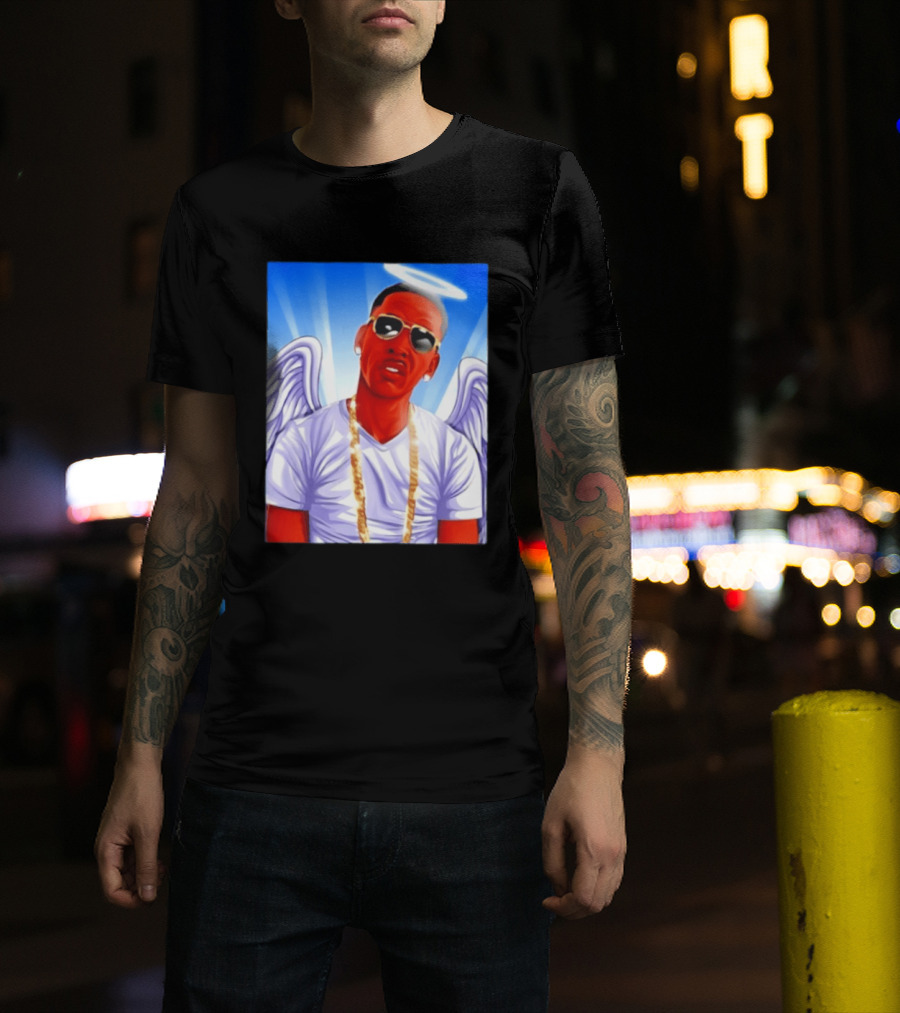 Young Dolph Angel Wings Halo Hip Hop Rap T-Shirt