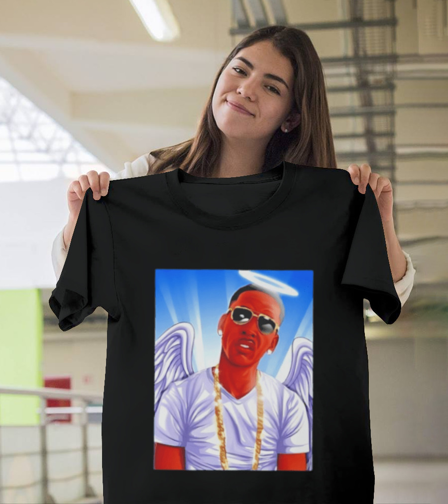 Young Dolph Angel Wings Halo Hip Hop Rap T-Shirt
