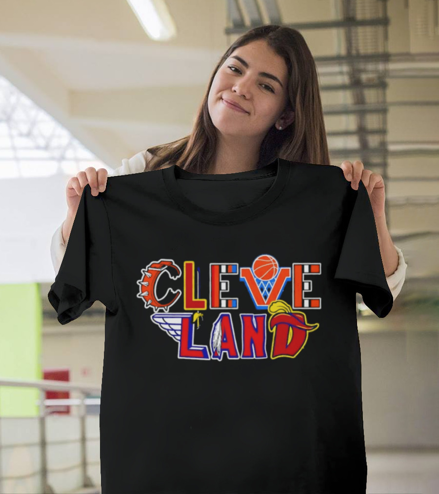 Cleveland Land Basketball Baseball Wings Cavalier Hat T-Shirt
