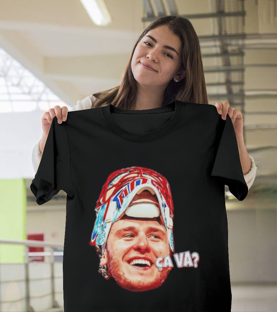 Dobeš Ça Va Big Face New Jersey Devils Hockey Fans Iconic Expression T-Shirt