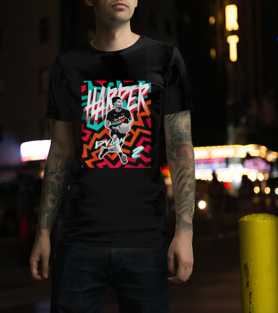 Dylan Harper San Antonio Spurs 2 NBA Fiesta T-Shirt
