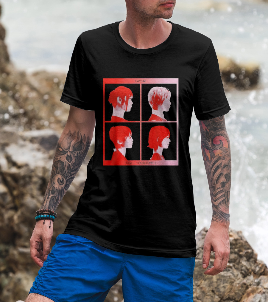 Exwhyz Dance Your Dance Four Profiles Red Frame T-Shirt