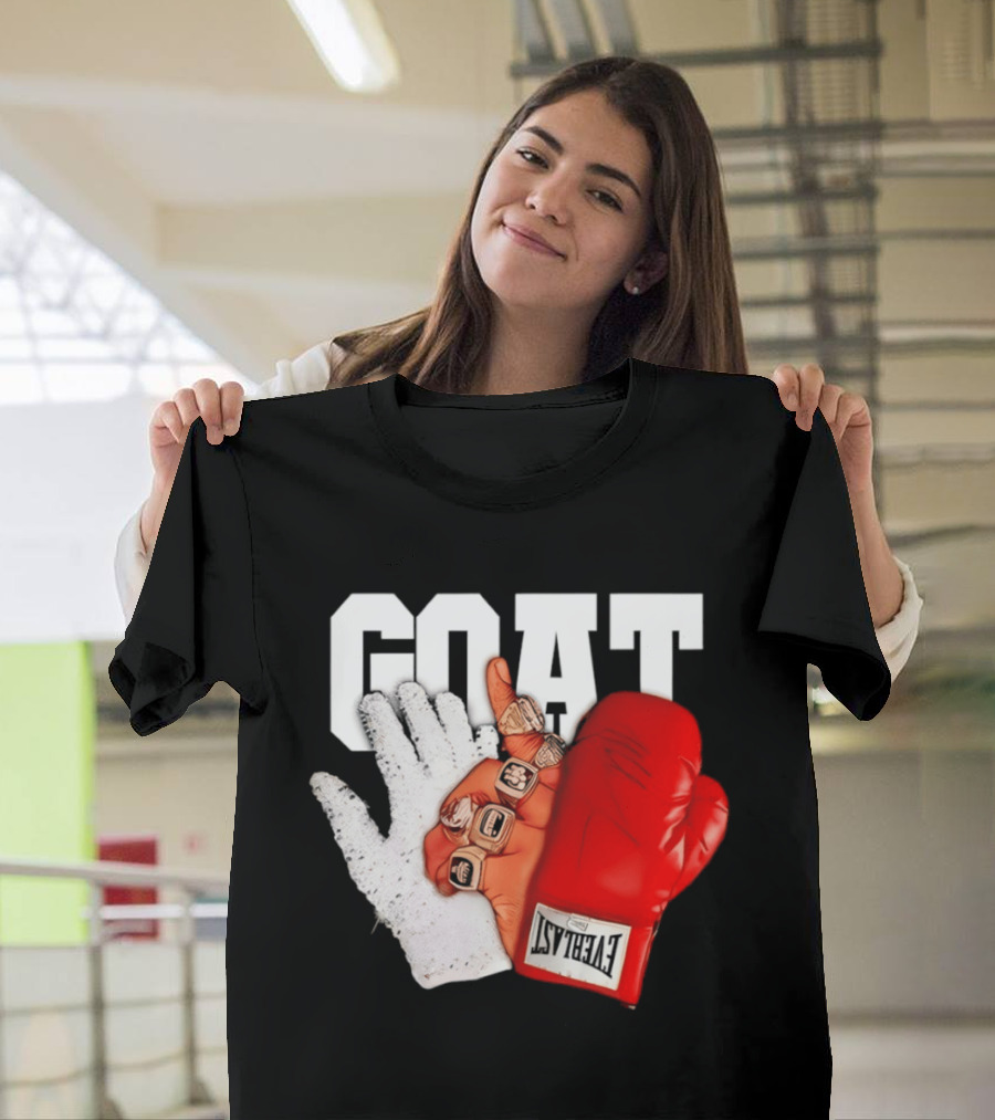 GOAT Michael Jordan Mike Tyson Chicago Bulls 23 Jackson Glove T-Shirt
