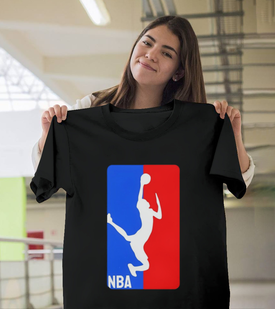 NBA Basketball 2026 Dunk Silhouette Red Blue T-Shirt