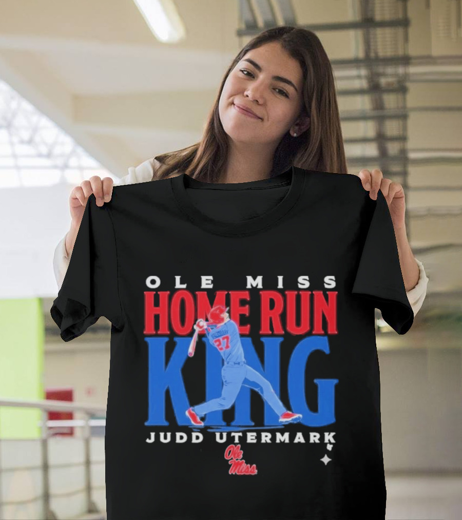 Ole Miss Home Run King Judd Utermark 27 T-Shirt
