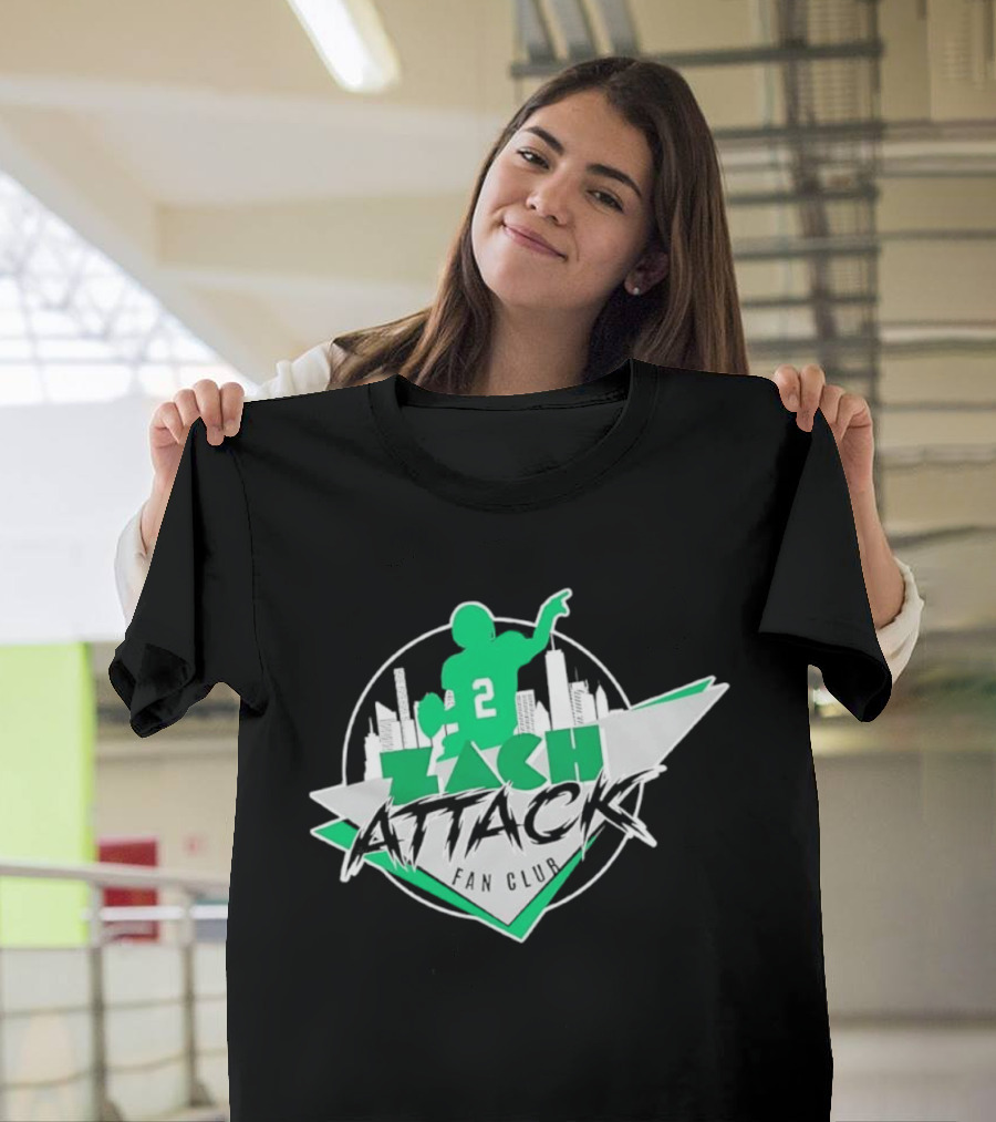 Zach Attack Club Football Player 2 Skyline T-Shirt