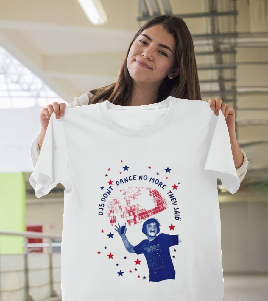 DJS Don't Dance No More They Said Funny DJ Enthusiast Graphic With Stars And Music T-Shirt