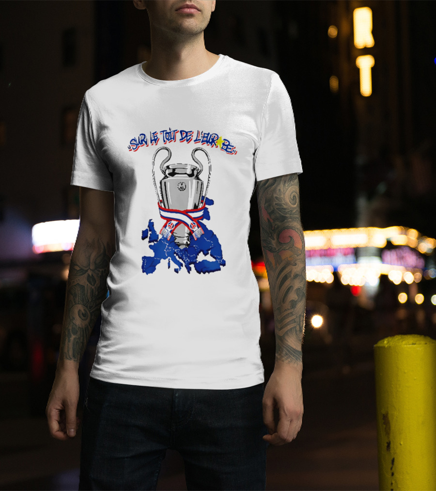 Paris Saint Germain Sur Le Toit De L'Europe 2026 Trophy T-Shirt