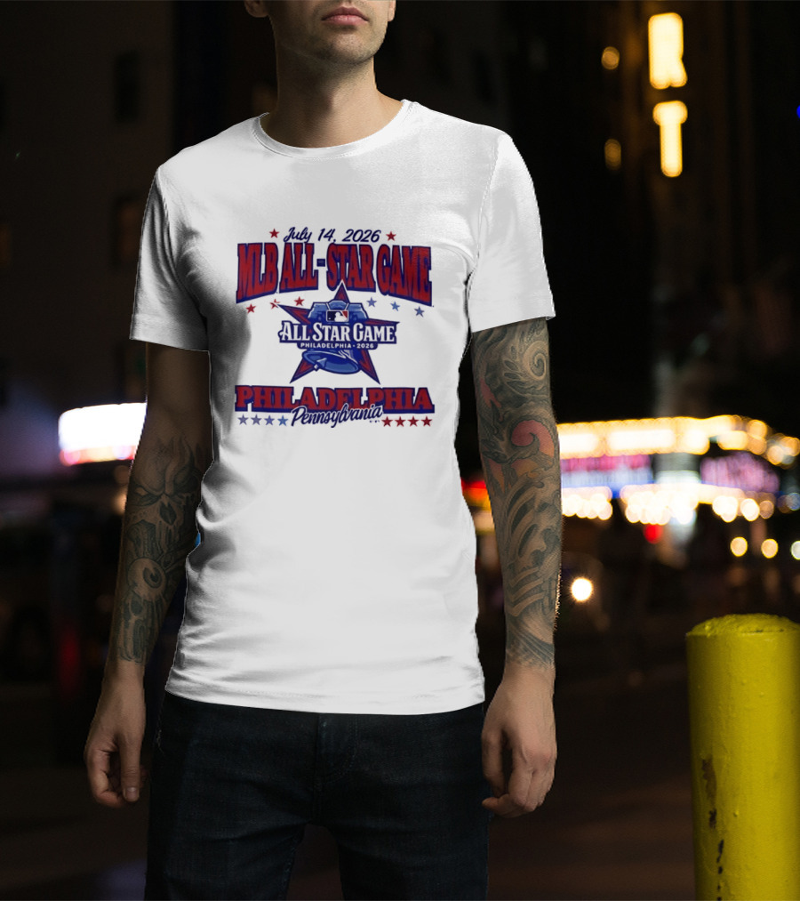 July 14 2026 MLB All Star Game Philadelphia Pennsylvania Liberty Bell Stars T-Shirt