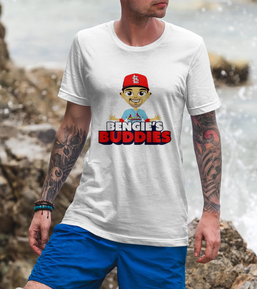 Bengie's Buddies St. Louis Cardinals Cardenales Caricature T-Shirt