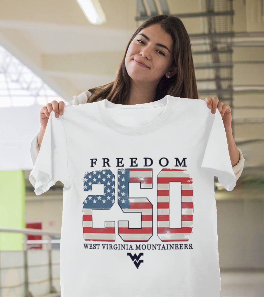 Freedom 250 West Virginia Mountaineers Patriotic Celebration T-Shirt