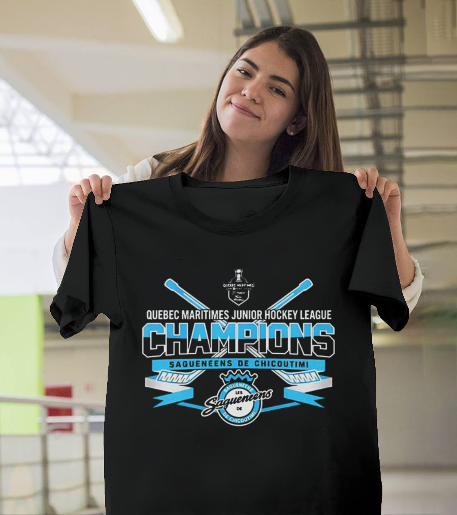 Quebec Maritimes Junior Hockey League Champions Saguenéens De Chicoutimi T-Shirt