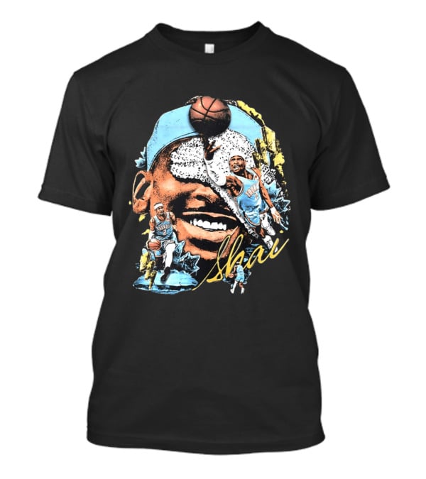 Shai Gilgeous Alexander Big Head OKC Thunder Basketball MVP 2026 T-Shirt