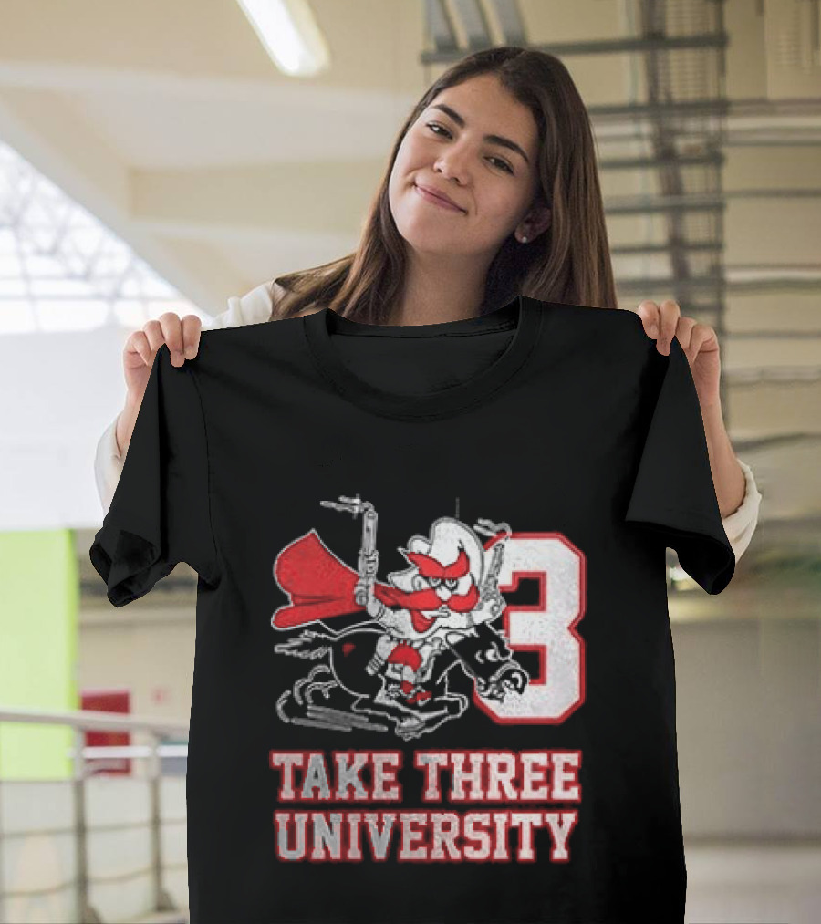 Texas Tech Red Raiders Take Three University Wreck 'Em 3 T-Shirt