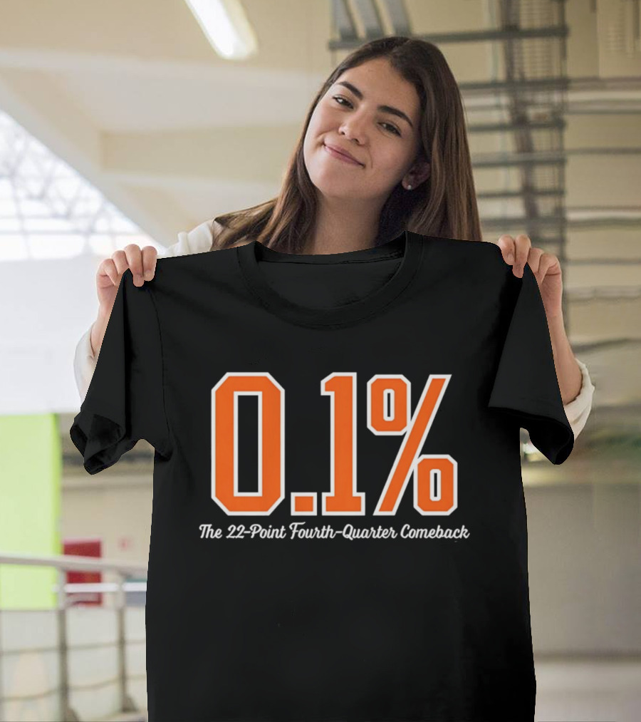 New York Knicks 0.1 Percent The 22 Point Fourth Quarter Comeback T-Shirt