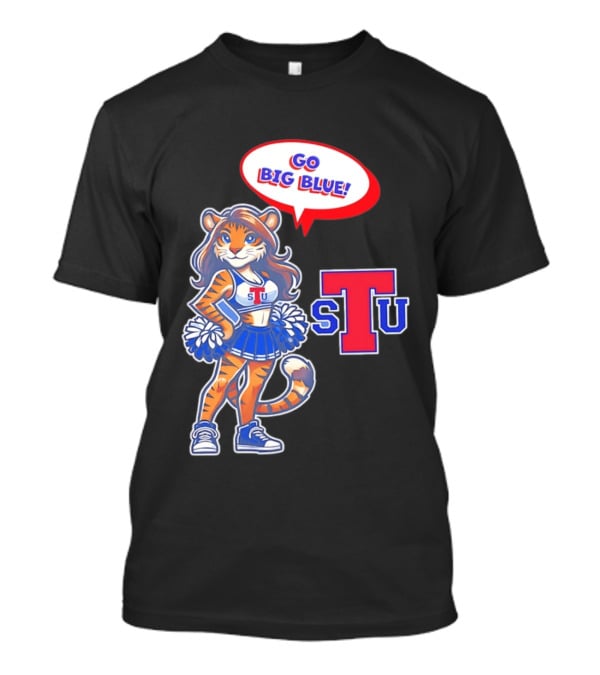 Tiger Cheerleader Go Big Blue STU T-Shirt