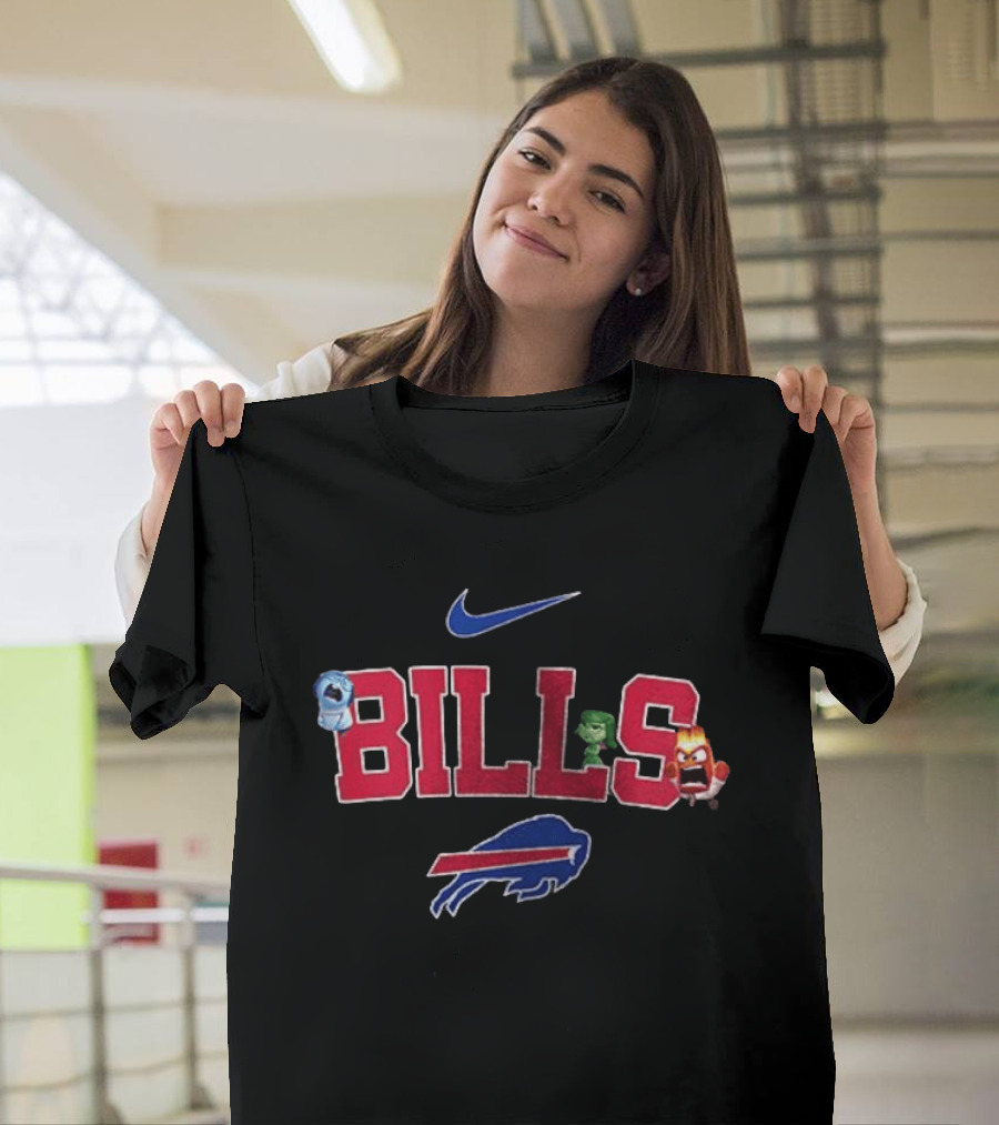 Buffalo Bills Nike Inside Out Characters All The Feels T-Shirt
