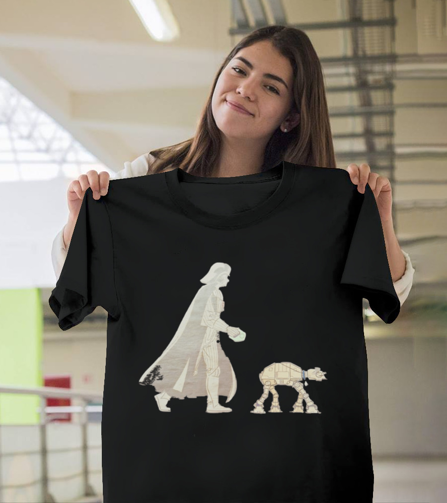 Star Wars Darth Vader Walking AT AT Walker T-Shirt