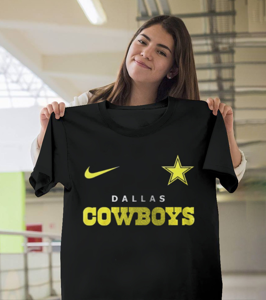 Dallas Cowboys Nike Batman Star Yellow T-Shirt
