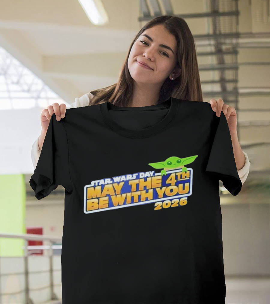 Star Wars Day May The 4th Be With You 2026 Funny With Green T-Shirt