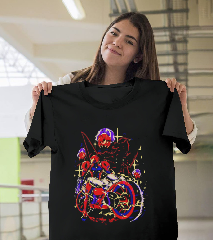 Under New Stars Samus Aran Vi O La Motorcycle Metroid Prime 4 Beyond T-Shirt